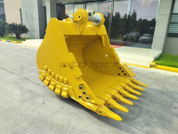 Bedrock Attachments Heavy-Duty Bucket & Adjuster GP | Model EB349TBHD-66-2.41 | Width 66-Inch | Capacity 2.41 CU M | Machine Size 45-55 Tons | For Excavators CAT 349