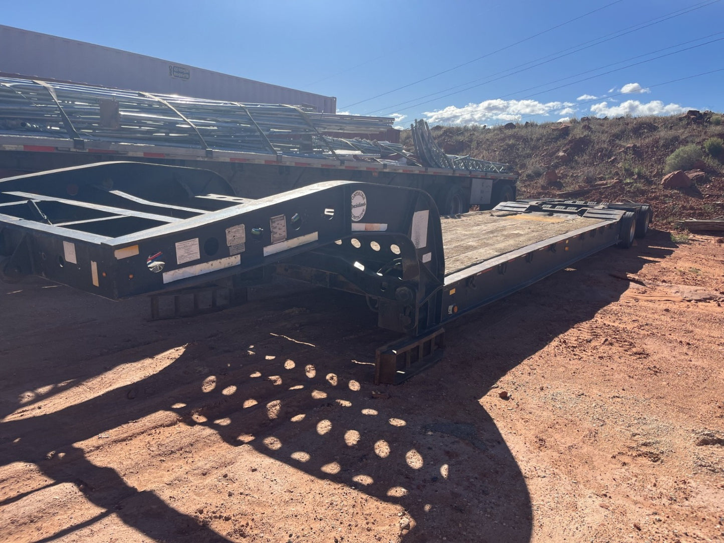 Fontaine | 44 EXP Lowboy Trailer | 48' Length | 88,000 lbs Capacity | 102" Width | USED | For Heavy Equipment & Oversized Load Transport