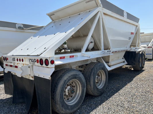 Ranco | 3:4 Train Bottom Dump Trailer | 40' Lead + 24' Pup | 35 CY Total Capacity | 102" Width | USED | For Large-Scale Bulk Material Transport