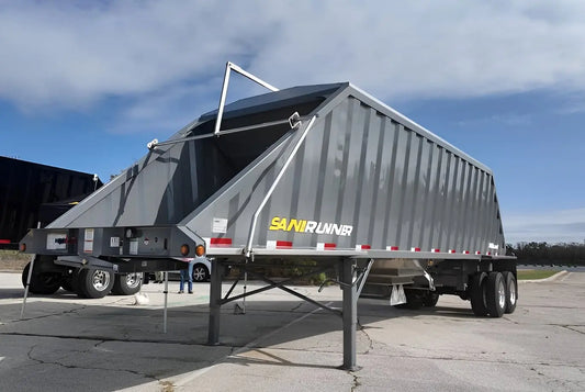 Midland | SandRunner Hopper Bottom Trailer | 2025 Model | 40' Length | Heavy-Duty Sand Hauling | 70" Side Height | For Bulk Material Transport