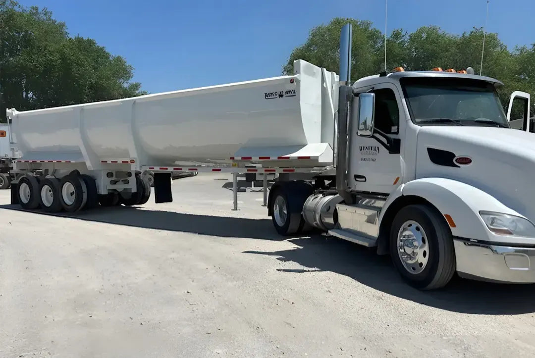 Ranco | ED45-38-3 End Dump Trailer | 38' Length | 45 Cubic Yard Capacity | 102" Width | USED | For Bulk Material & Heavy-Duty Hauling