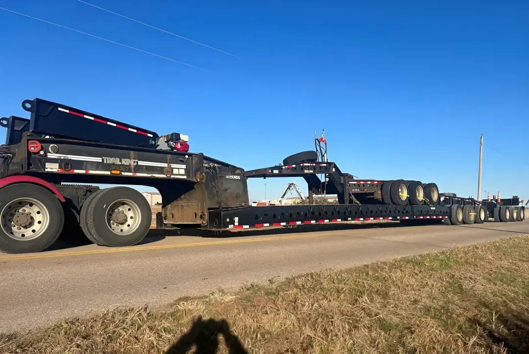 Trail King | 160HDG Lowboy Trailer | Model 1992 | 48' Length | Heavy-Duty Hauling Capacity | 9' Width | USED | For Oversized Load Transport