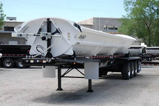 SmithCo | SX4 Side Dump Trailer | 4-Axle Model | 36' Tub Length | 32 CY Capacity | 102" Width | For Heavy-Duty Bulk Hauling