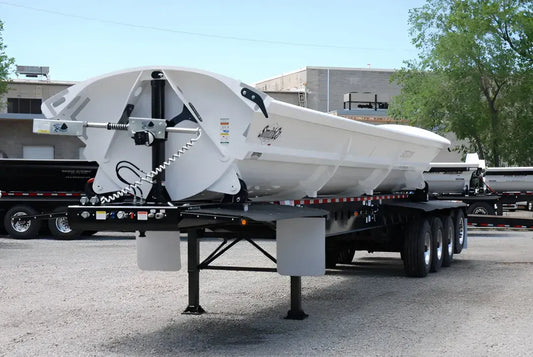 SmithCo | SX4 Side Dump Trailer | 36ft Tub Length | 32 cu yd Heaped Capacity | 102" Width | For Semi Trucks & Heavy-Duty Hauling