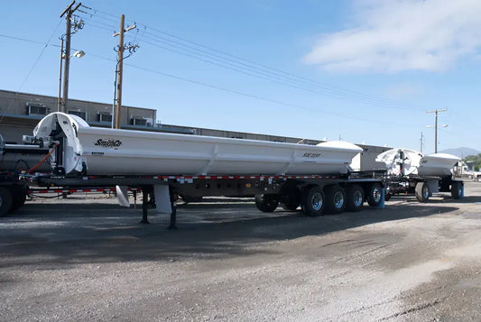 SmithCo | 10-Axle Train (4-2) Side Dump Trailer | 81' Length | 35.4 Cubic Yards Capacity | 102" Width | For High-Capacity Hauling & Precision Dumping