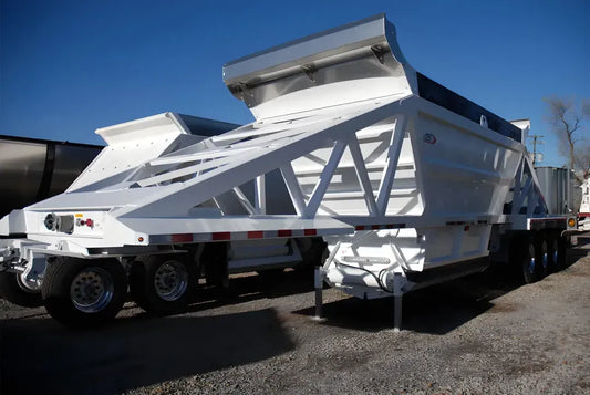 CPS | 3-Axle Bottom Dump Trailer 4B340A200 | 40' Length | 23 Cubic Yards Capacity | 96" Width | For Heavy-Duty Hauling & Efficient Unloading
