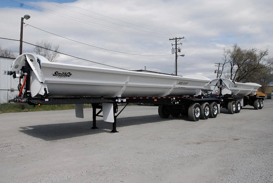 SmithCo | 10-Axle Side Dump Trailer Train | SX3-4234L & SX2-3024 Train | 2025 Model | 42' & 30' Length | High-Capacity Hauling | 102” Width | Air Ride Suspension | For Industrial Transport