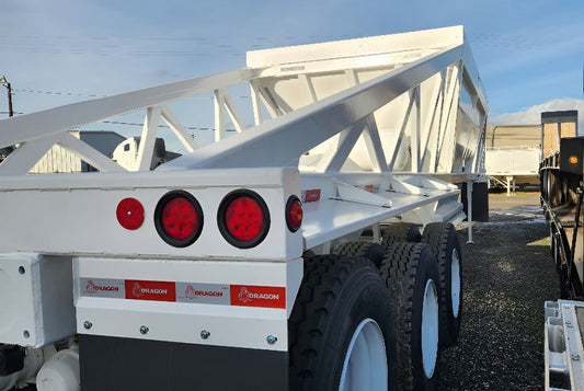 Ranco | LW21-42-3 Bottom Dump Trailer | 42' Length | 21 CY Capacity | 102" Width | For Bulk Material Hauling & Construction Use