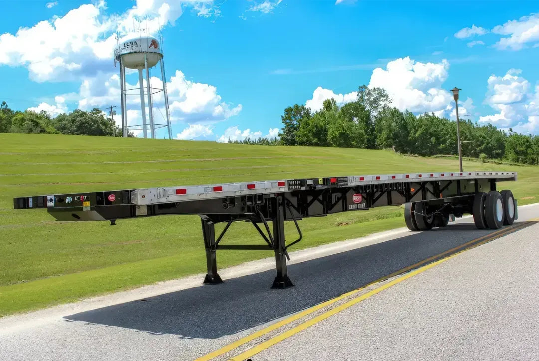 Dorsey | EF48-80 Extendable Flatbed Trailer | 48'-80' Extendable Length | 80,000 lbs GVWR | 102" Width | For Long-Haul Transport & Versatile Cargo Needs