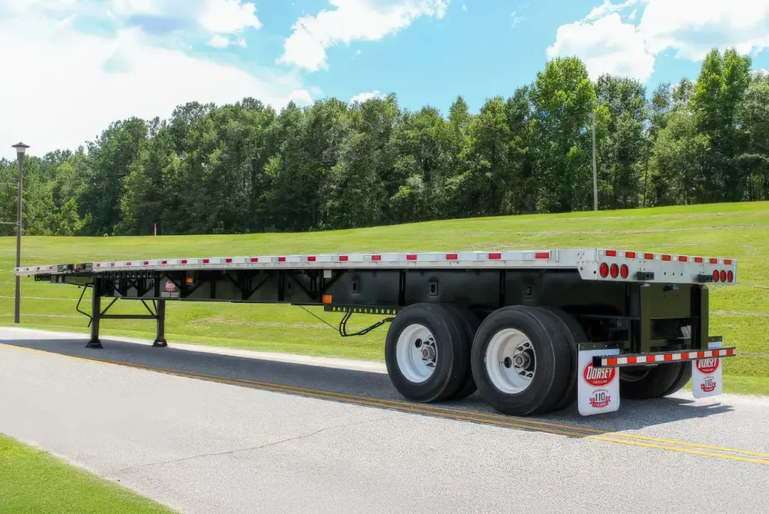 Dorsey | EF48-80 Extendable Flatbed Trailer | 48'-80' Extendable Length | 80,000 lbs GVWR | 102" Width | For Long-Haul Transport & Versatile Cargo Needs
