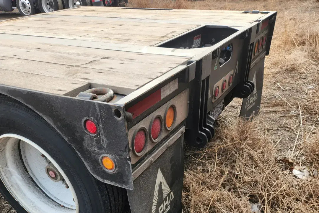 2023 Alpha Double Drop Lowboy Trailer | Model HD A80MG | Overall Length 48' | Load Capacity 40 Tons | USED