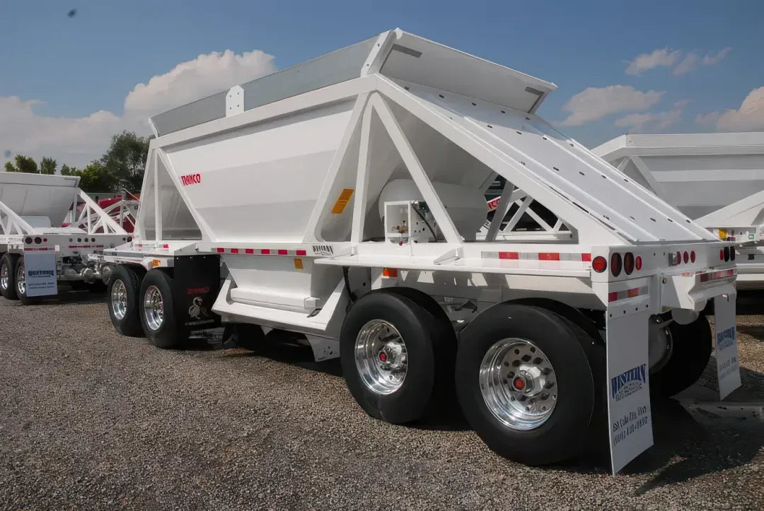 RANCO | LW21-40-3 + 14-24-4P Bottom Dump Trailer Train | 40' Lead Trailer & 14' Pup Trailer | 35 cu. yd. Capacity | For Precision Aggregate Hauling
