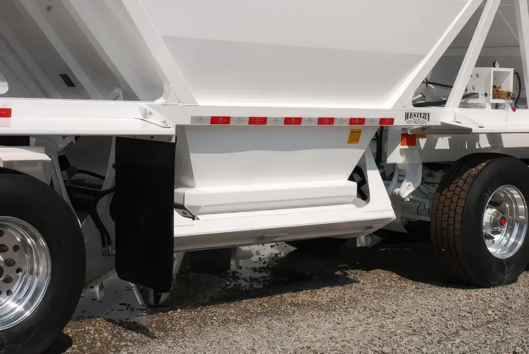 RANCO | LW21-40-3 + 14-24-4P Bottom Dump Trailer Train | 40' Lead Trailer & 14' Pup Trailer | 35 cu. yd. Capacity | For Precision Aggregate Hauling