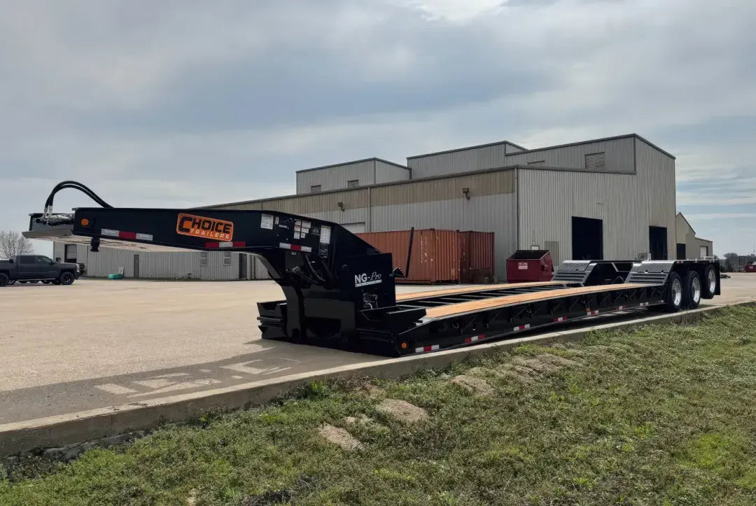 Choice | 355NG3 Lowboy Trailer | 2025 Model | 53' Length | 110,000 lbs Capacity | 102" Width | For Oversized Load Transport & Heavy Equipment Hauling