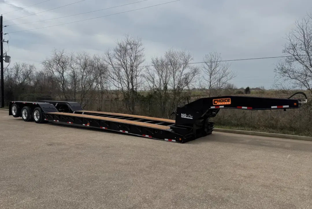Choice | 355NG3 Lowboy Trailer | 2025 Model | 53' Length | 110,000 lbs Capacity | 102" Width | For Oversized Load Transport & Heavy Equipment Hauling