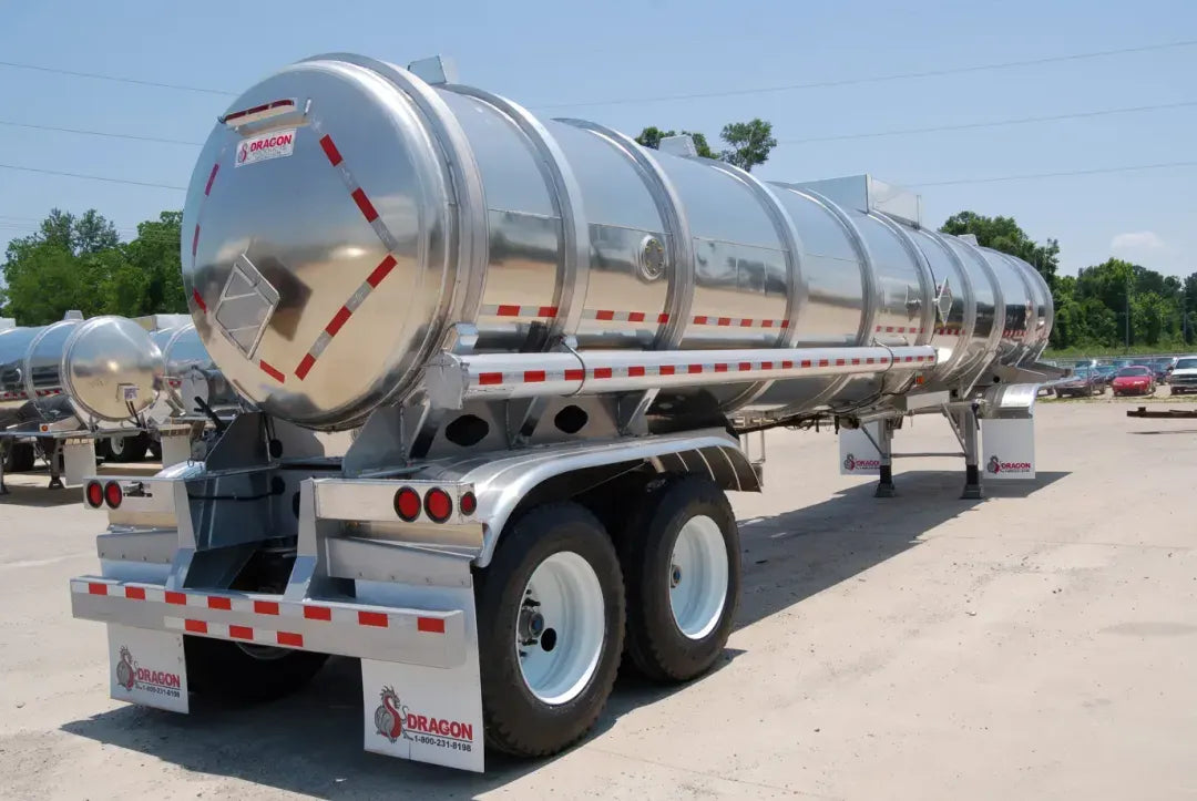 Dragon | Double Conical Aluminum Tank Trailer | 2025 Model | High-Capacity Fluid Transport | 11,000 Gallons | Heavy-Duty Suspension | For Industrial & Oilfield Hauling