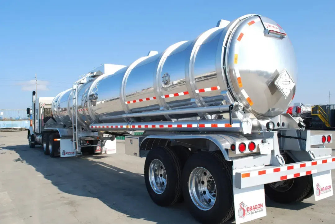 Dragon | Double Conical Aluminum Tank Trailer | 2025 Model | High-Capacity Fluid Transport | 11,000 Gallons | Heavy-Duty Suspension | For Industrial & Oilfield Hauling