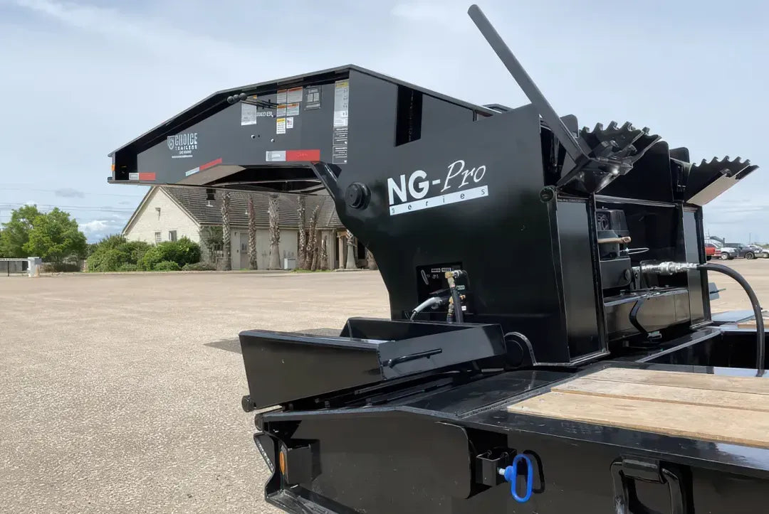 Choice | 355NG Lowboy Trailer w/Flip Axle | 53' Length | 110,000 lbs Capacity | 102" Width | For Semi Trucks & Oversized Equipment