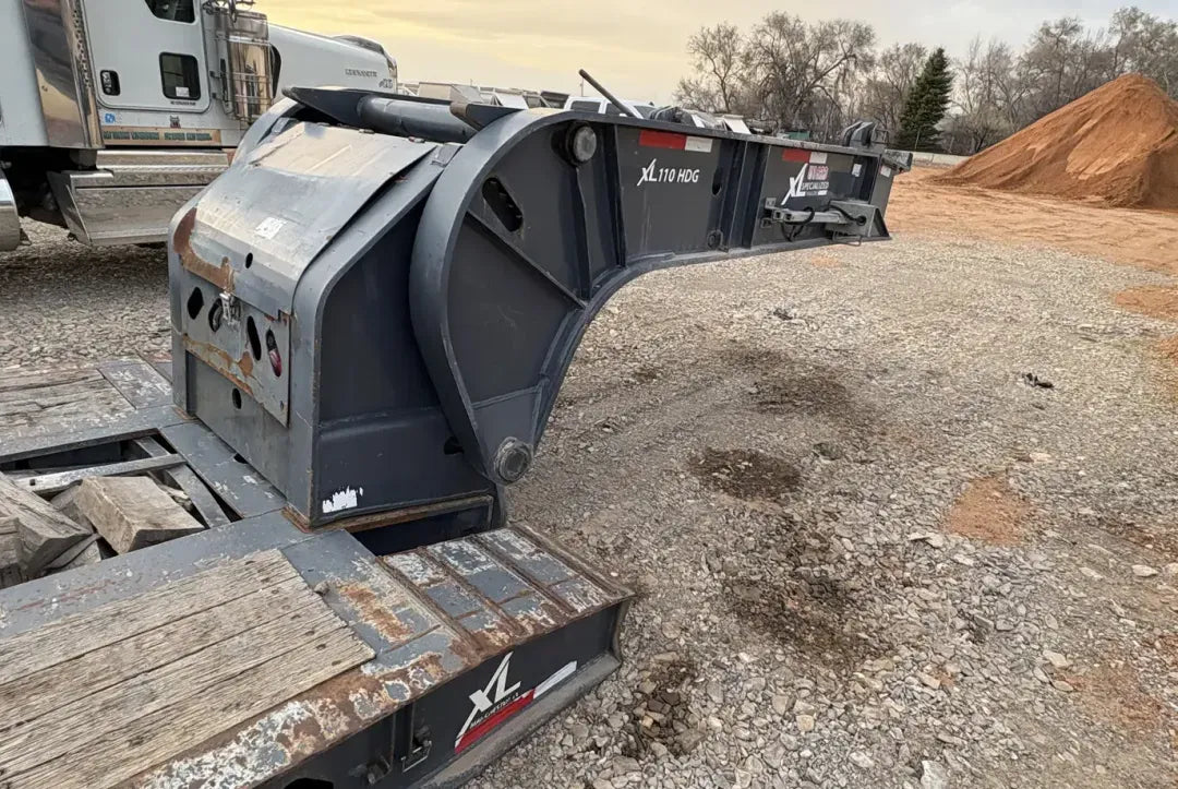 XL Specialized | 110HDG Trailer Package | 2015 XL 110HDG + 24FA + 60JPS | 46'8" Main Trailer Length | 110,000 lbs Capacity | 102" Wide | USED | For Semi Trucks & Extreme Duty Loads