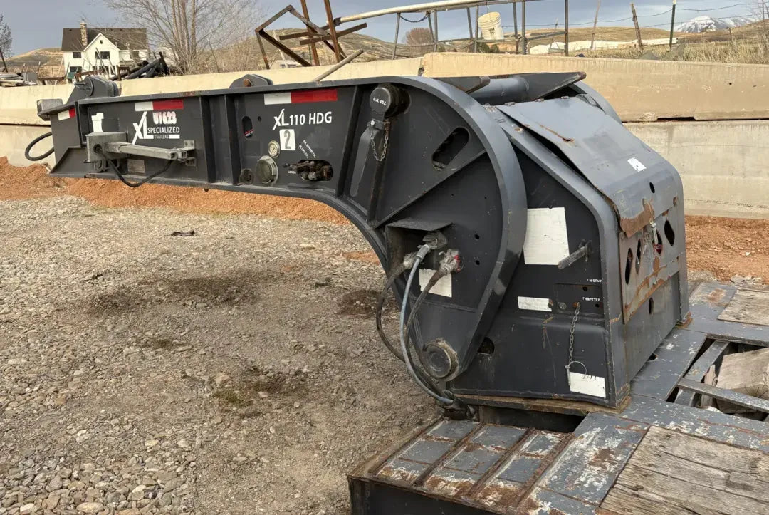 XL Specialized | 110HDG Trailer Package | 2015 XL 110HDG + 24FA + 60JPS | 46'8" Main Trailer Length | 110,000 lbs Capacity | 102" Wide | USED | For Semi Trucks & Extreme Duty Loads