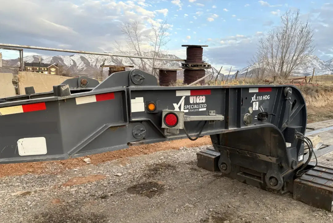XL Specialized | 110HDG Trailer Package | 2015 XL 110HDG + 24FA + 60JPS | 46'8" Main Trailer Length | 110,000 lbs Capacity | 102" Wide | USED | For Semi Trucks & Extreme Duty Loads