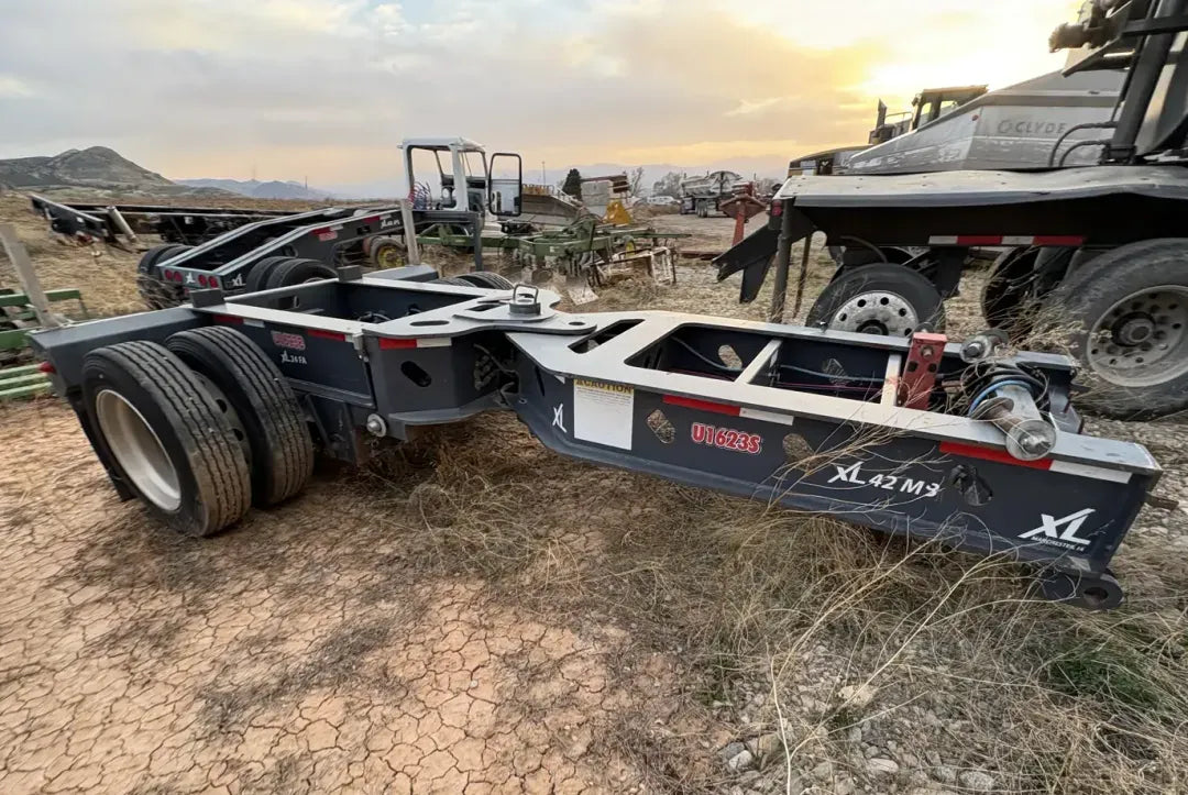 XL Specialized | 110HDG Trailer Package | 2015 XL 110HDG + 24FA + 60JPS | 46'8" Main Trailer Length | 110,000 lbs Capacity | 102" Wide | USED | For Semi Trucks & Extreme Duty Loads