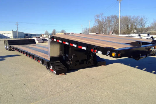 XL Specialized | 90 MDE Extendable Lowboy | XL 90 MDE-W | 50'4" Extendable Deck | 90,000 lbs Capacity | 102" Wide | For Heavy-Duty Hauling & Oversized Loads