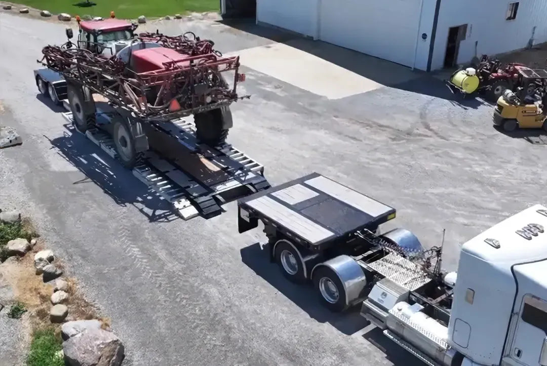 BWS | 2024 ADG Lowboy Trailer | 35ADG2X53 AGLP | 52'11" Length | Dual 25,000 lbs Axles | 102" Wide | USED | For Semi Trucks & Heavy Equipment Transport