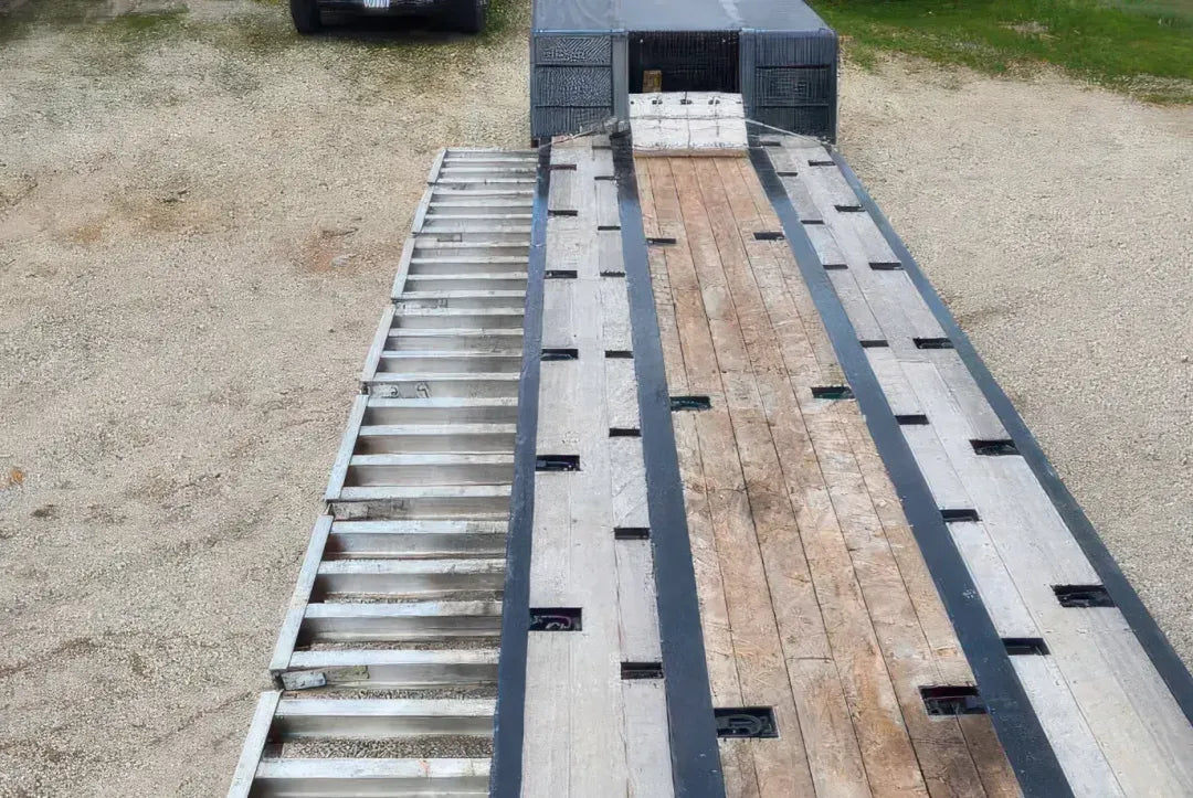 BWS | 2024 ADG Lowboy Trailer | 35ADG2X53 AGLP | 52'11" Length | Dual 25,000 lbs Axles | 102" Wide | USED | For Semi Trucks & Heavy Equipment Transport