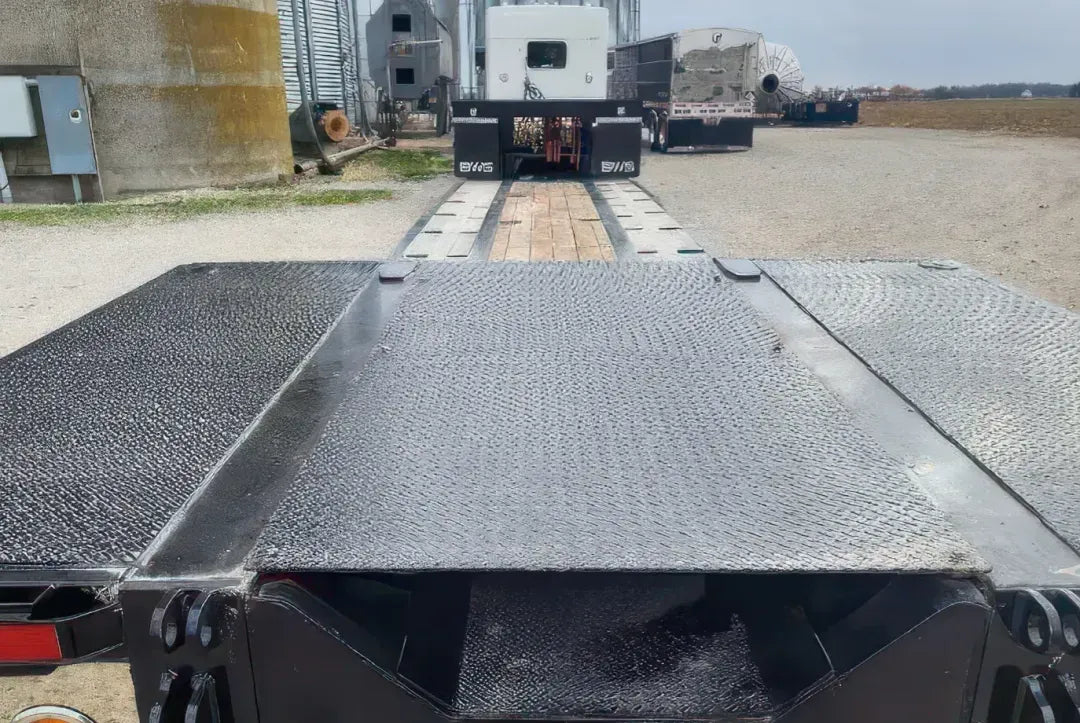 BWS | 2024 ADG Lowboy Trailer | 35ADG2X53 AGLP | 52'11" Length | Dual 25,000 lbs Axles | 102" Wide | USED | For Semi Trucks & Heavy Equipment Transport