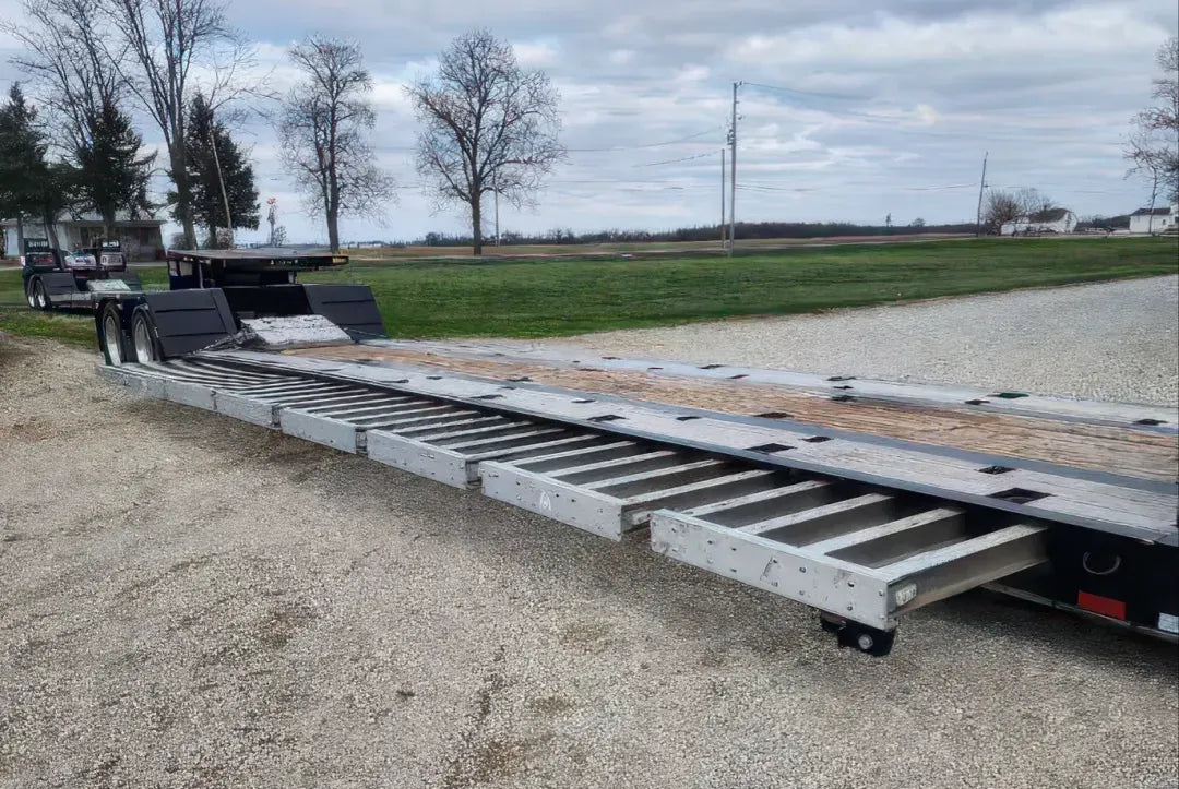 BWS | 2024 ADG Lowboy Trailer | 35ADG2X53 AGLP | 52'11" Length | Dual 25,000 lbs Axles | 102" Wide | USED | For Semi Trucks & Heavy Equipment Transport