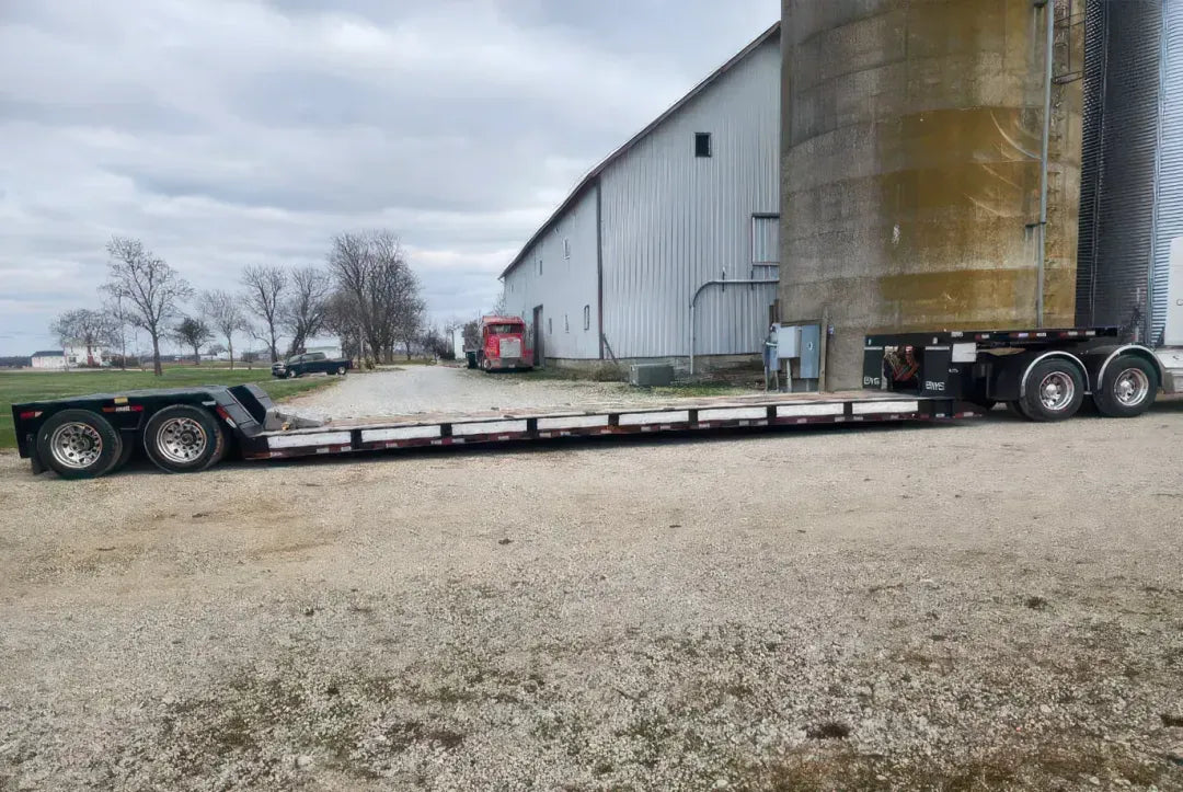 BWS | 2024 ADG Lowboy Trailer | 35ADG2X53 AGLP | 52'11" Length | Dual 25,000 lbs Axles | 102" Wide | USED | For Semi Trucks & Heavy Equipment Transport
