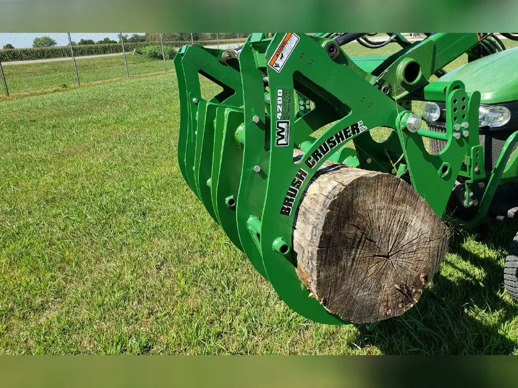 Westendorf Brush Crusher | Model 4300 | Hydraulic-Free Grapple | Skid Steer-Compatible | V-Tooth Grip | 30–70 HP | For Tractors