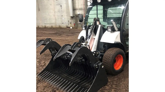 Top Dog Attachments Rock Grapple | Width 68"-82" | Weight 900-1025 lbs | Oil Flow Range 15-25 GPM | For Skid Steer