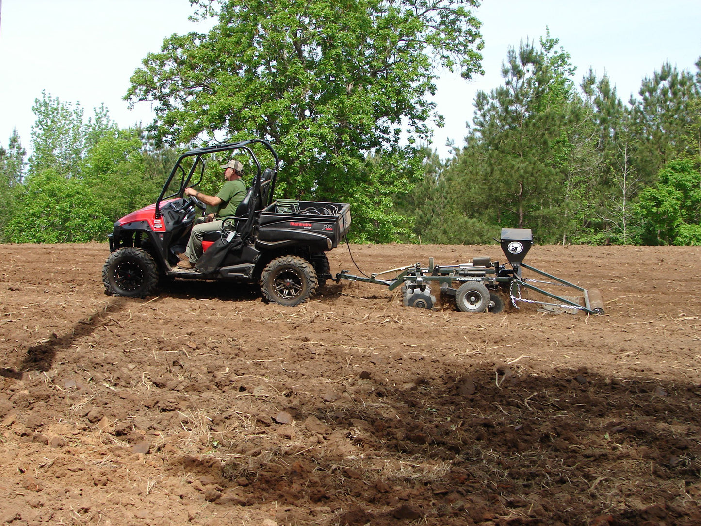 Plotmaster Hunter 400 | with Versa Seeder | Plow, Disk, Seed, Cultipack, Drag | 5-in-1 Food Plot Planter | For ATV/UTVs (500cc+) & Tractors (<30hp)
