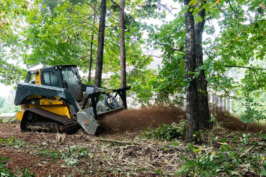 FAE | DML/SSL VT & BL & SONIC & BL/SONIC Forestry Mulcher | Models 150 To 175 | Width 58" to 67.7" | Hydraulic Flow 60–125 | For Skid Steer Loaders