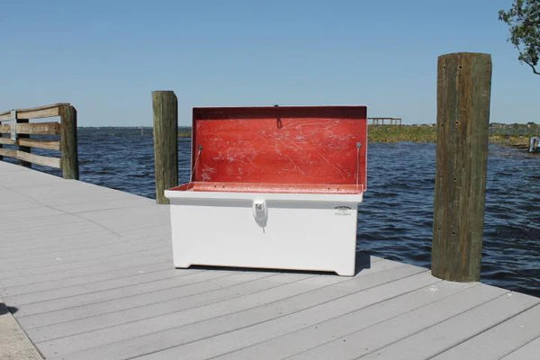 RIO MARINE CUSTOMS | Sea Line Dock Box | Model SLDB40 | 39" W x 16" H x 18" D | Standard Duty | Lightweight Storage | Universal Dock