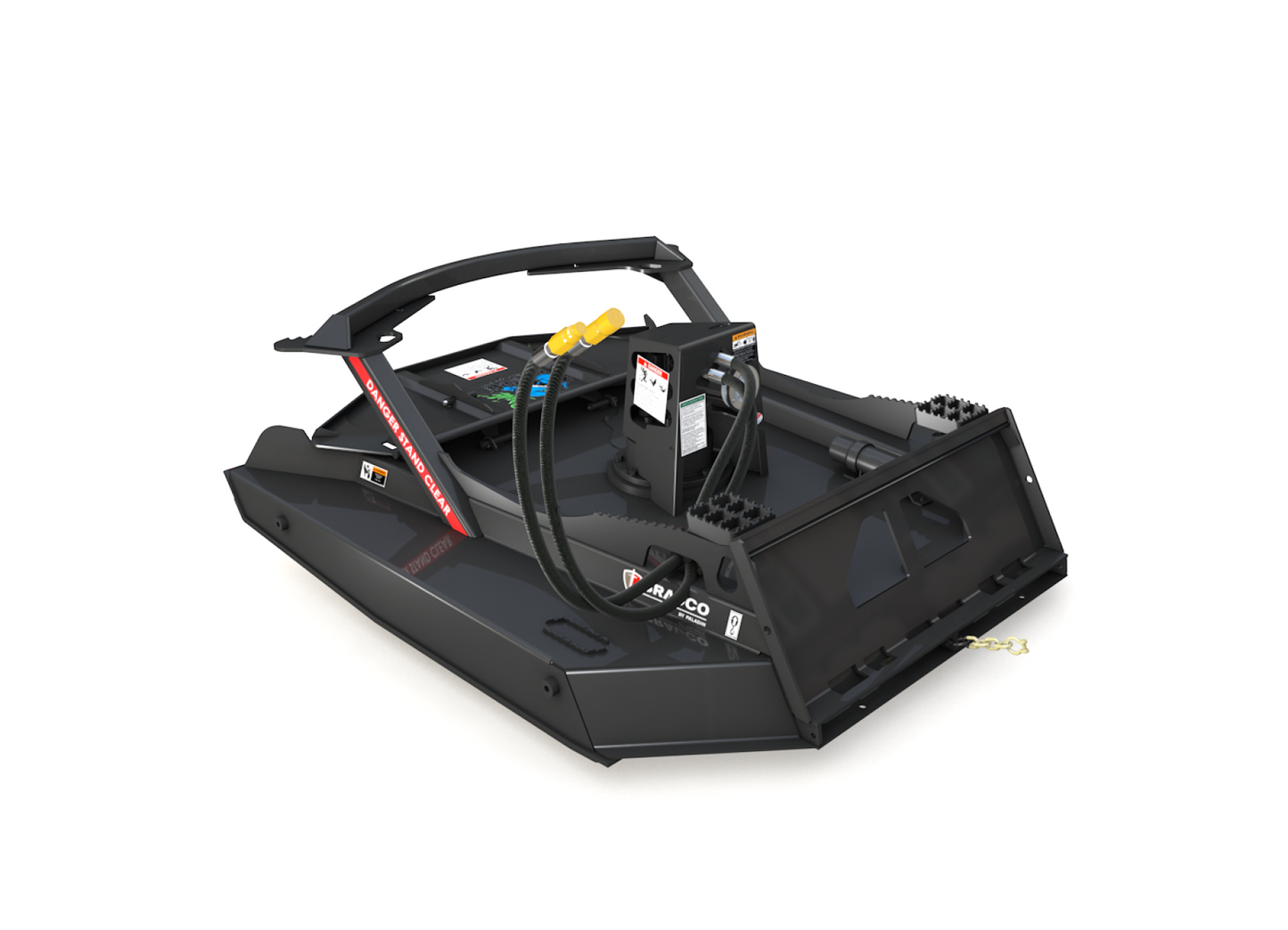 Paladin Bradco Brush Cutter Ground Shark | Cutting Width 72″–84″ | 30–45 GPM | For High-Flow Skid Steer Loaders