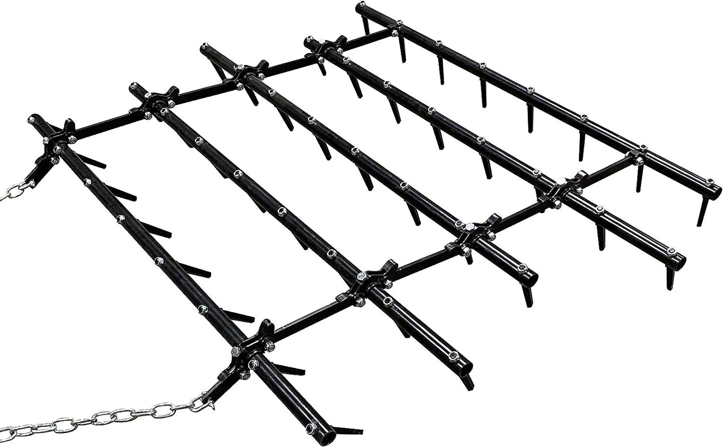 Field Tuff 5' Spike ATV Drag – Tow-Behind Harrow with 3.75" Spikes | Pull Type | For ATVs, UTVs, and Utility Tractors