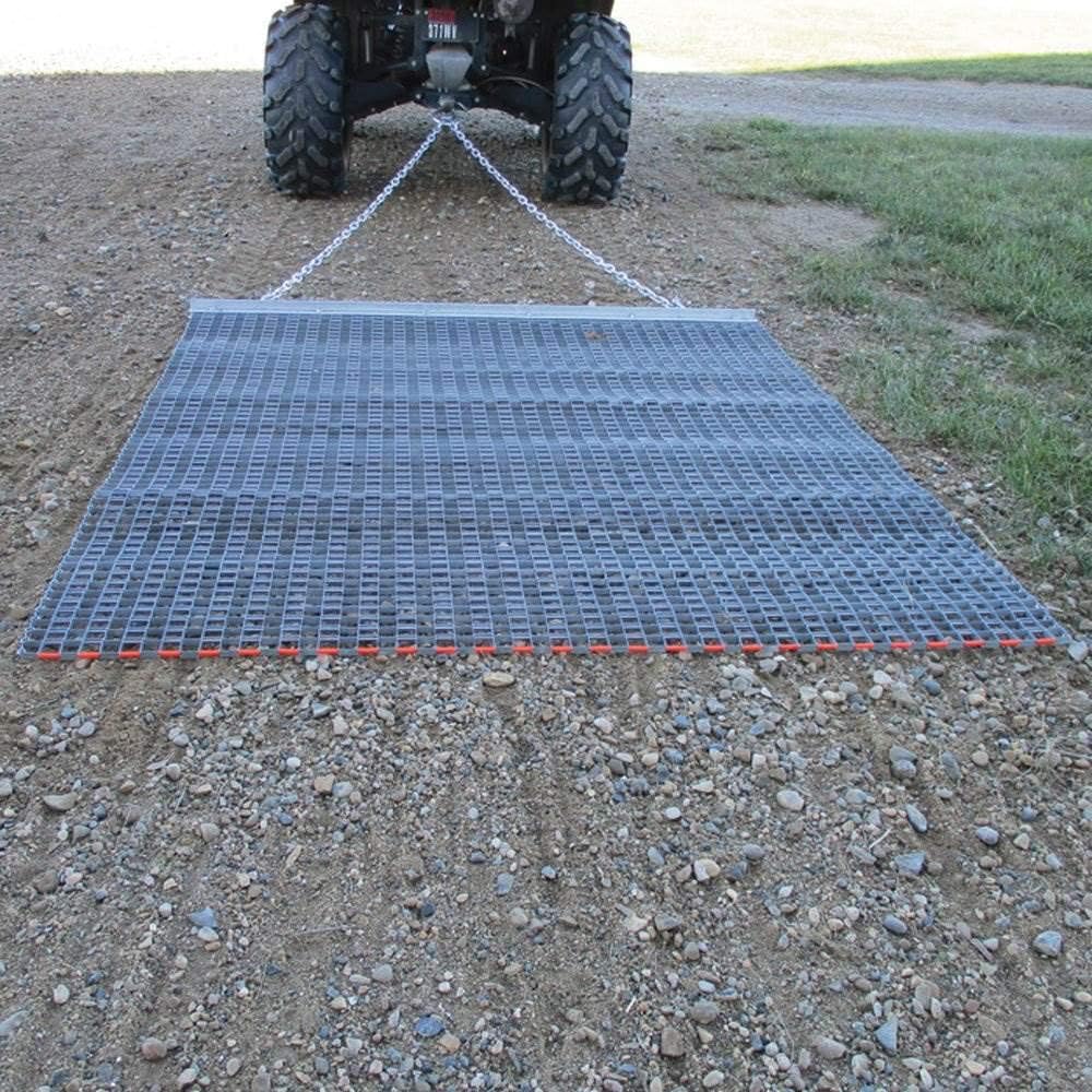 Field Tuff 4.5' x 5' Drag Mat – Galvanized Steel Mesh- Tow-Behind Design | For ATVs/ UTVs / Utility Tractors