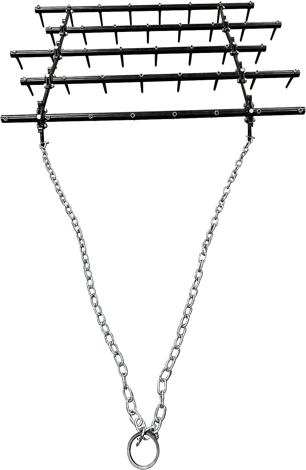 Field Tuff 5' Spike ATV Drag – Tow-Behind Harrow with 3.75" Spikes | Pull Type | For ATVs, UTVs, and Utility Tractors