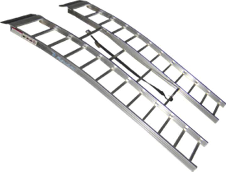 Bosski | Clearance Rack RevArc Loading Ramps | Models 72", 90" & 90" | Load Capacity 1,500 lbs | Heavy-Duty Aluminum | For ATV, UTV, & Utility Vehicles