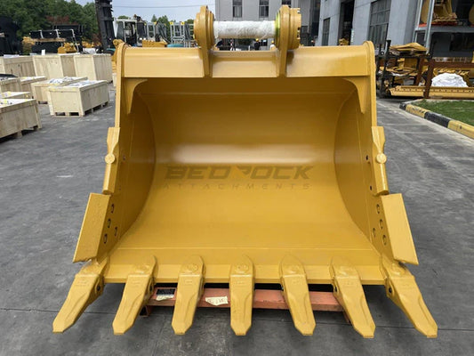 Bedrock Attachments Heavy-Duty Bucket & Adjuster GP | Model EB336DBHD-72-2.36 | Width 72-Inch | Capacity 2.36 CU M | Machine Size 30-40 Tons | For Excavators CAT 336