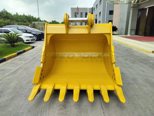 Bedrock Attachments Heavy-Duty Bucket | Model EB349TBHD-72-2.7 | Width 72-Inch | Capacity 2.69 CU M | Machine Size 45-55 Tons | For Excavators CAT 349