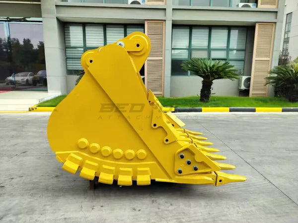 Bedrock Attachments Heavy-Duty Bucket | Model EB349TBHD-72-2.7 | Width 72-Inch | Capacity 2.69 CU M | Machine Size 45-55 Tons | For Excavators CAT 349
