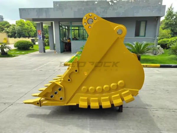 Bedrock Attachments Heavy-Duty Bucket | Model EB349TBHD-72-2.7 | Width 72-Inch | Capacity 2.69 CU M | Machine Size 45-55 Tons | For Excavators CAT 349