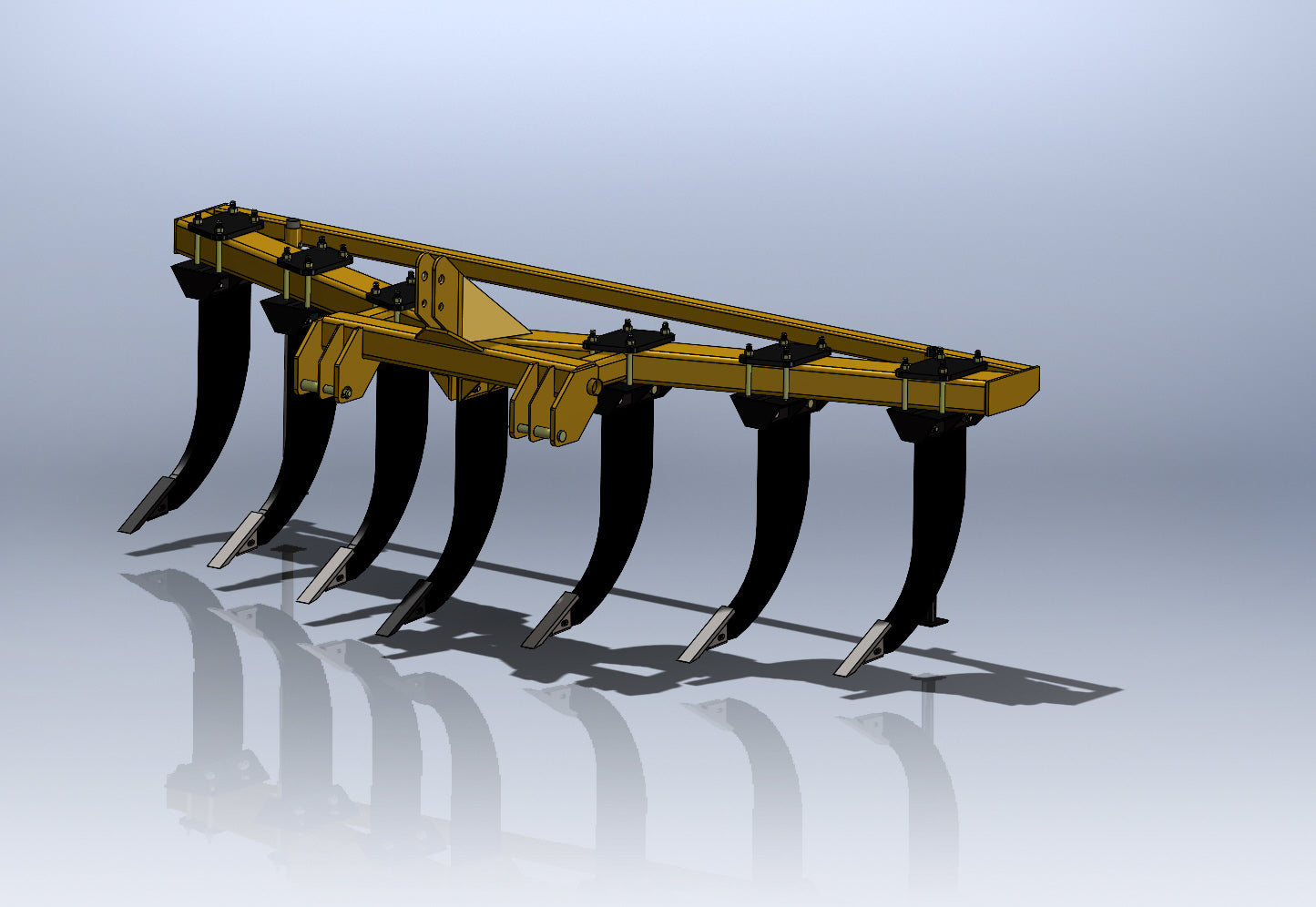 Rankin Heavy-Duty V-Ripper | Model VR-734 | Working Width 144" | Horsepower 195 HP | For Tractors