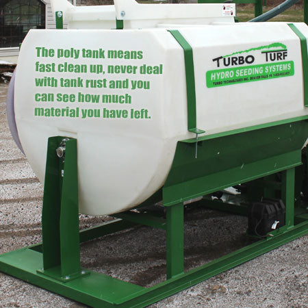 Turbo Turf Hydroseeder | Model HM-750-HARV-E & HM-750-Harv-E-P | Width 75" | Capacity750 Gallons | Engine Horsepower 27 HP | For Residential, Commercial & Erosion Control Applications