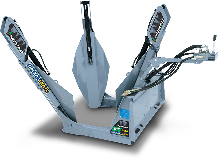 Baumalight Tree Spade Small Fixed Compact | Model ST324 | Capacity 24" Root Ball | Hydraulic Flow 5 To 20 GPM | For Telehandler & Skid Steers