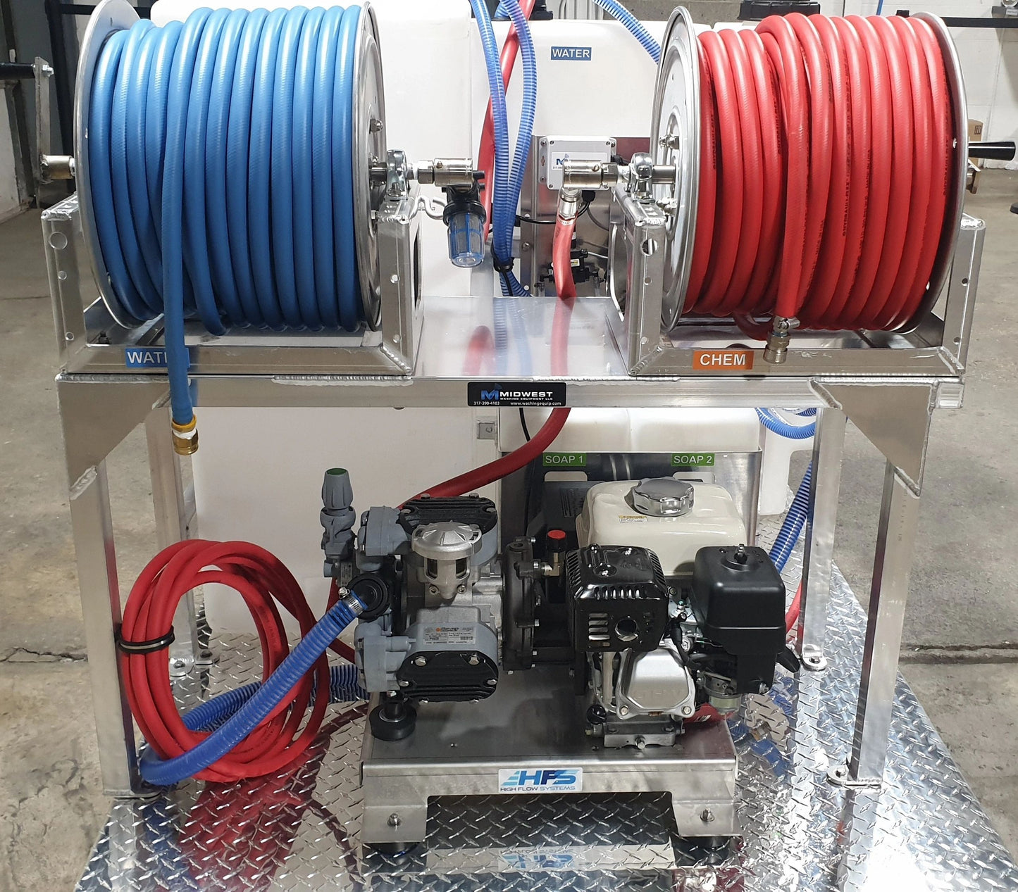 MWE Tsunami Gas Soft Wash + PW (Pressure Washer) Truck Skid